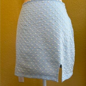 La Hearts Light Blue Mini Skirt